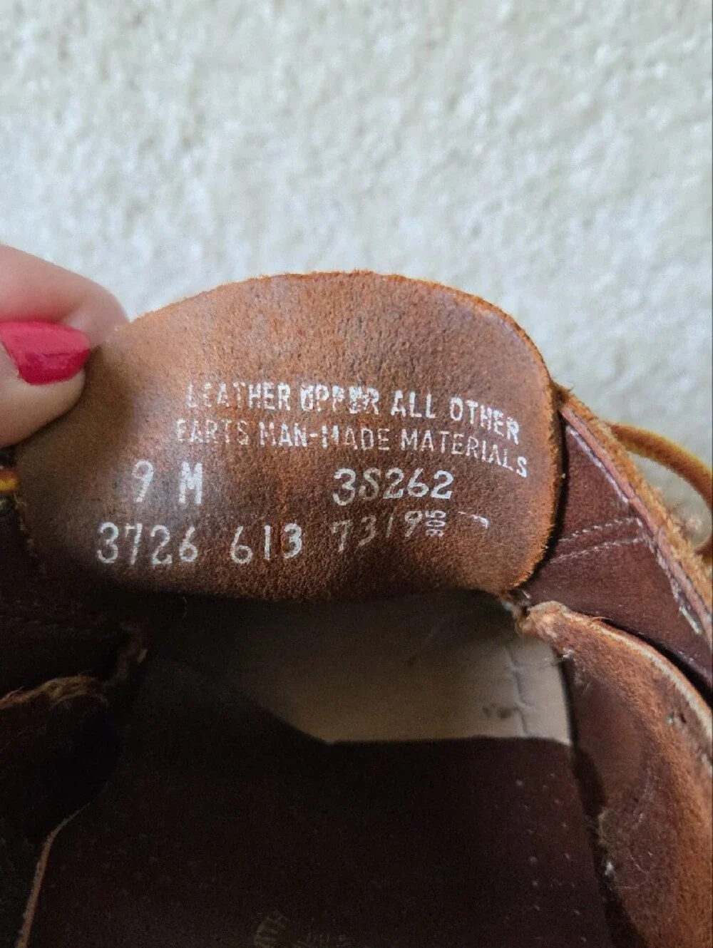 Mens St. John's Bay Brown Leather Boat Shoes 9M